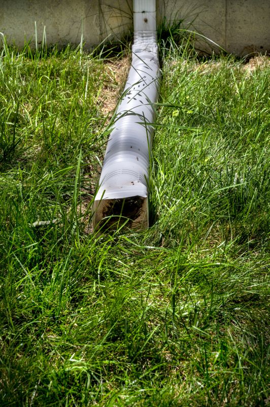 Plastic Downspout Installation detail